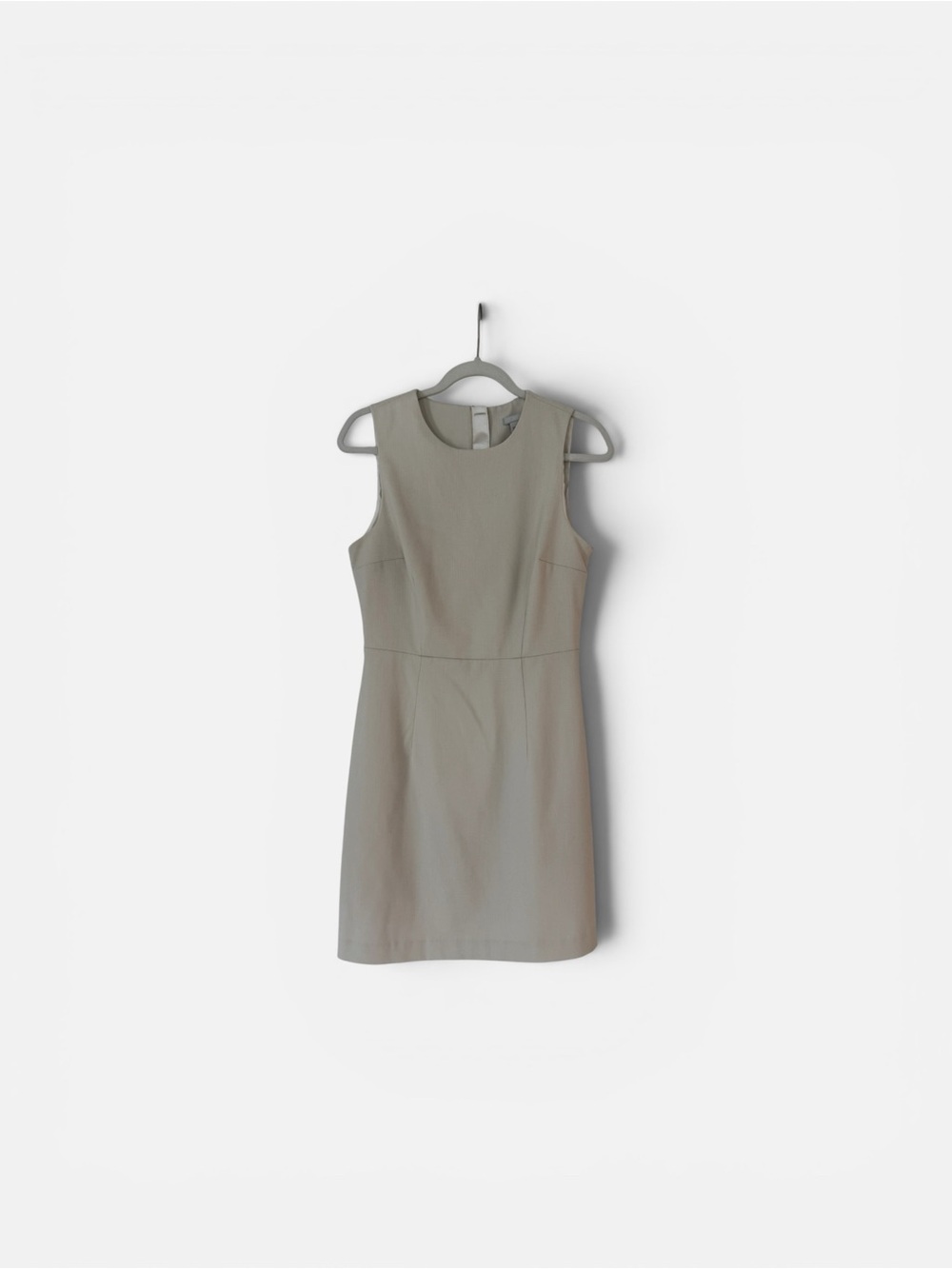 H&M Sleeveless Taupe Knee Length Dress